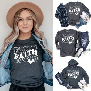 Faith X3 - Direct to Film (DTF) - Graphic Tee